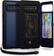 TORU CX PRO Case for Galaxy S10 5G - Slim Protective Cover with Card Holder, Hidden Wallet Flip Slot, Blue