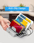 Charging Station for Multiple Devices - 6 Port Fast Charging Station for iPhone, iPad, Android, Tablet with 6 Mixed
