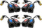 Igreeman 4 Pair Passive Video Balun BNC to RJ45 Adapter with Power, HD Analog Security Camera Transceiver, Compact