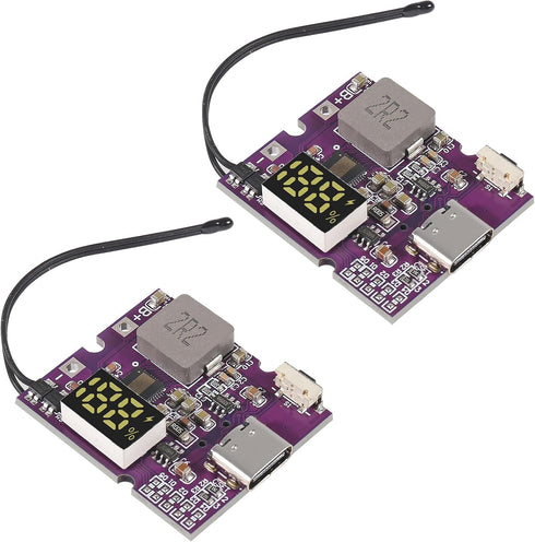 DWEII 2pcs 22.5W Power Bank Bidirectional Fast Charging Mobile Power Module Circuit Board