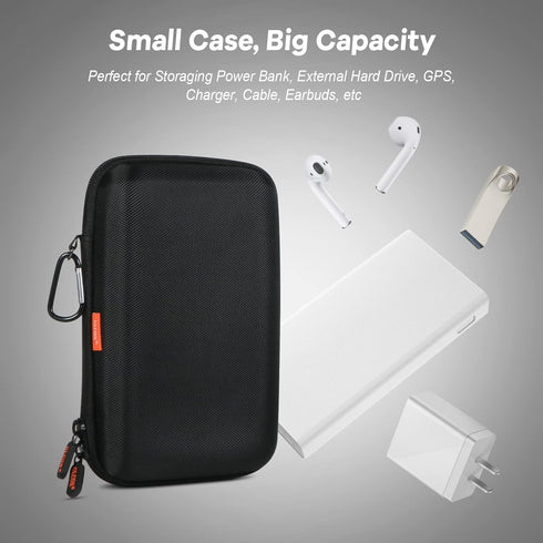 GLCON Shockproof Hard Shell Carrying Case for GPS, External Hard Drive, Power Bank, Charger, Cable, Heart Monitor, Cell