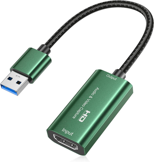 SROMGEE Video Capture Card, 4K HDMI to USB 3.0 Capture Card,1080P 60FPS Capture