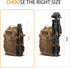 Auleda 60 6.6 LB Camera Tripod Lightweight Travel Tripod Stand Compatible with Canon Nikon DSLR Cameras with Wireless