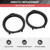 RED WOLF Front Rear Door Speaker Adapter + Wiring Harness for 2008-2013 Honda Civic Accord CRV
