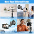 MIOLOE 360 Car Phone Mount Video Recording, Universal Rotating Arm Suction Cup Car Phone Holder Vlog Selfie Live