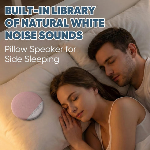Viuvoiul 2026 Sleep Pillow Speaker, New Bluetooth Pillow Speaker,Portable Bluetooth Under Pillow Speaker with White