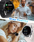 Smart Watch for Men Women with Metal Bezel, Answer Make Call, Heart Rate, Step Counter, IP68 Waterproof, Fitness Sport