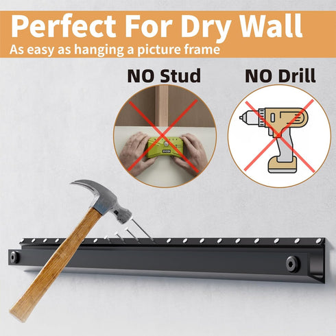 No Stud TV Wall Mount for 22-55 inch TVs, Max Load 100 lb, Easy Install with All Hardware Included