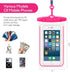 Universal Waterproof Phone Pouch, 4 Pack Lanyard Case for iPhone 15 14 13 12 Pro Max, Beach Essentials