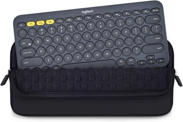 Keyboard Sleeve Case for Logitech Pebble Keys 2 K380s & K380 Bluetooth Keyboard, Shockproof Protective Neoprene Bag