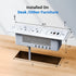 DOACE 18W Table,2 Outlets,3 Ports,6ft 45 Recessed Power Strip with USB C Fast Charging Conference Recessed