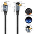 Poyiccot 240W USB C Cable 90 Degree, 10ft Type C to Type C, PD 3.1 240W Charger Cable with E-Mark Chip for MacBook,