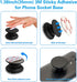 volport 8 Pack Sticky Adhesive Replacement for Socket Stand, 1.4 Inch Pops 3M Circle Heat Resistant Double Sided Tape