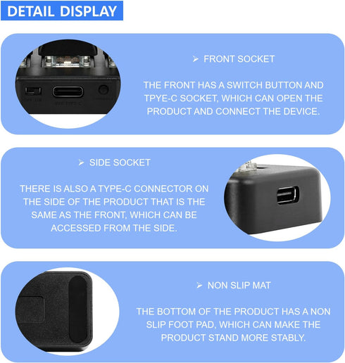3 Key Macropad, RGB Backlit Programmable Mechanical Keyboard, One Handed USB Shortcut Multifunction Keyboard (Black)