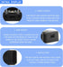 3 Key Macropad, RGB Backlit Programmable Mechanical Keyboard, One Handed USB Shortcut Multifunction Keyboard (Black)