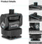 SmallRig Mini Ball Head Cold Shoe Mount Adapter, 1/4" with 1/4"-20 Thread for Camera, Phone Cage, LED Video Light-3577