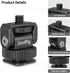 SmallRig Mini Ball Head Cold Shoe Mount Adapter, 1/4" with 1/4"-20 Thread for Camera, Phone Cage, LED Video Light-3577