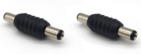 5.5mm x 2.1mm DC Power Adapter, (2 Pairs) Female to Female Coupler, Male to Male Coupler for LED/CCTV Camera
