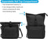 MOSISO Black Camera Crossbody Shoulder Messenger Bag, DSLR/SLR/Mirrorless Photography Case with Expandable Compartment