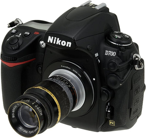 Fotodiox Lens Mount Adapter for M39/L39 (x1mm Pitch) Lenses to Nikon F-Mount Cameras
