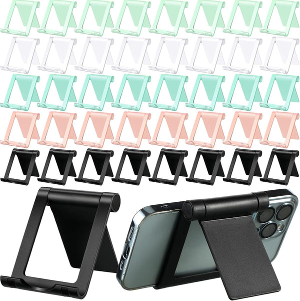 Fabbay 40 Pcs Foldable Cell Phone Stand Desk Multi Angle Tablet Stand Universal
