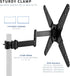 VIVO Universal Pole Mount for 32 to 55 inch TV Arm Bracket with Removable VESA Plate, Fits up to 1.9 inch Tubing
