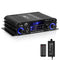 Stereo Audio Amplifier S-288 - 4.0CH Bluetooth 5.0 HiFi Mini Amplifier Receiver RMS 40Wx4, Max 600W, USB, FM, Adapter