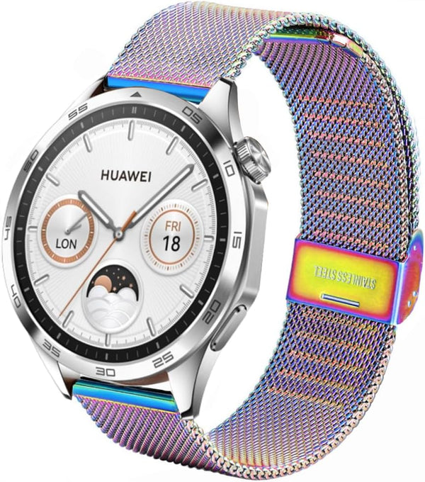 Bands 22mm Stainless Steel Metal Mesh Replacement Strap for Samsung Galaxy Watch 46mm / Galaxy 3 45mm / Gear S3, Huawei