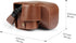 MegaGear Genuine Leather Camera Case for Sony Alpha a6700 (16-50mm) - Stylish Protective Brown Case