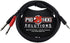 3.5 mm Stereo to Dual 1/4" Mono (Male) Stereo Breakout Cable, 3 Feet by Pig Hog PB-S3403
