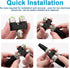 M12 5 Pin Aviation Wire Connector Male to Female Y Connector, Lonlonty 12mm Industrial Circular Waterproof IP67