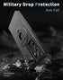 Shop Samsung Galaxy S21 Ultra Mag-Safe Kickstand Case: Slim, Shockproof, Military-Grade, 360° Rotating Stand, Black.
