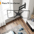 Perlegear Full Motion TV Wall Mount for 13-42 inch Flat or Curved TVs, Max VESA 200x200mm, PGSF6