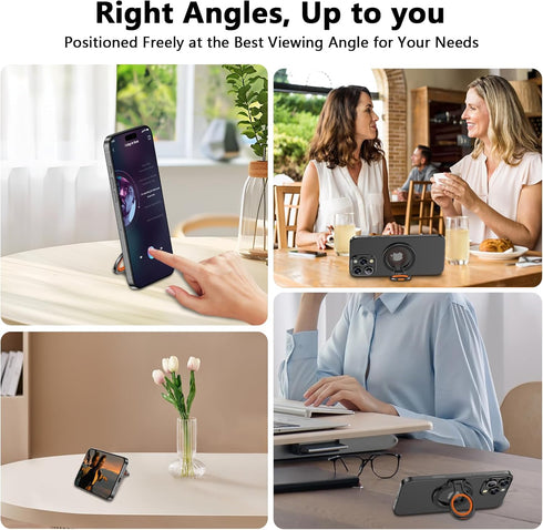 Sidpro 17 16 15 14 13 12, Magnetic Phone Grip Holder for MagSafe Ring Stand Holder Adjustable Kickstand for iPhone Pro