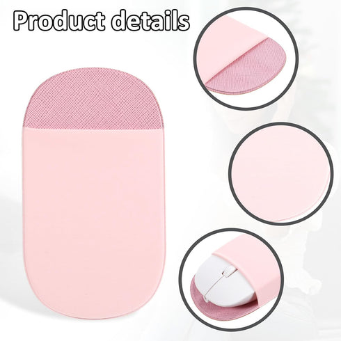 Aeaocvo Stick-On Mouse Pouch, Mouse Holder for Laptop, Universal Computer Mice Pocket Sleeve for Office Home