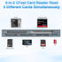 Suejezt 2.0 3.0 6 CFast Card Reader Memory Stick Pro Duo Adapter, USB C CFast Card Reader for CFast/SD/TF/MS/XD/CF