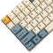 YMDK 145 Apricot Yellow Dye-Sub Mac Keycaps, Thick PBT Cherry Profile Key Caps for TKL 61 64 68 75 87 96 104 108 GMMK MX