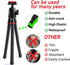 LINKCOOL Phone Tripod - 360 Degree Rotation Flexible Octopus Tripod for iPhone/Smartphone/DSLR