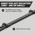 THE CIMPLE CO Dual Cable Clips, 10 PCS, Indoor/Outdoor Cord Management for Coax, Ethernet, Electrical Wire, Black