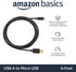 2-Pack 480Mbps 2.0, 6 Amazon Basics USB-A to Micro USB Cable, Android Charger, Transfer Speed, Gold-Plated Connectors