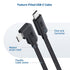 Cable Matters 20Gbps Right Angle USB C Cable 6ft, 240W Power Delivery, 8K 30Hz & 4K 120Hz Video, Black - 1.8m/6ft