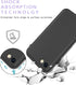 Waterproof Case for iPhone SE 2020, iPhone 8/7 Cover with Screen Protector, Shockproof Snowproof Case (Black)