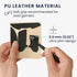 kwmobile Mouse Grip Tape Compatible with Logitech MX Master 3S, Non-Slip Faux Leather Grip Tape - Black
