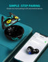 Boys Girls Bluetooth Earbuds, Wireless Kids Cartoon Headphones with Stereo Sound, 35 Hours Playtime, IPX5 Waterproof