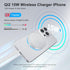 TONKEE Qi2 iPhone,15W 17/16/15/14/13/12 Wireless Charger- Wireless Charger iPhone Charger Pad, Magnetic Charger
