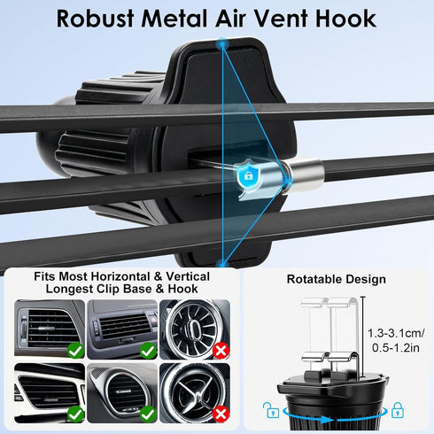 EEEKit 20 N52 12-17 Magnetic CD Slot Phone Holder for Car, Strong Magnets Vent Mount, Adjustable CD Slot Car Mount
