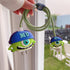 3D Cute Cartoon Charger Protector Case for Apple 20W USB-C Power Adapter and Lightning Cable (Green Hat Mike)