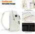 Cwatcun Camera Bag Small Compact Camera Sling Case, Waterproof Canvas Crossbody Camera Bag with Rain Cover, Travel