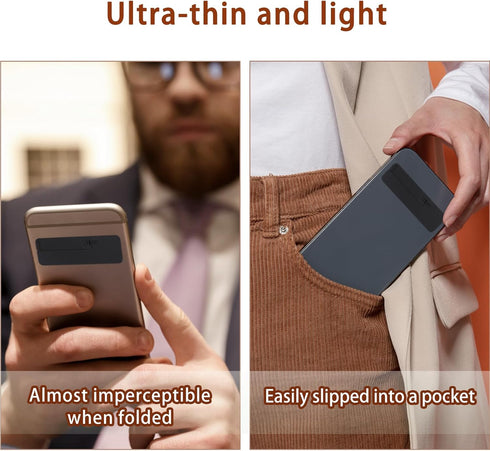 FAIRY CORA 3 Pcs Ultra-Thin Invisible Phone Kickstand, Adjustable Vertical and Horizontal Stand, Compatible with All