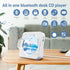 Portable Bluetooth 5.1 Desktop CD Player with HiFi Sound Speakers, Remote Control, FM Radio, White